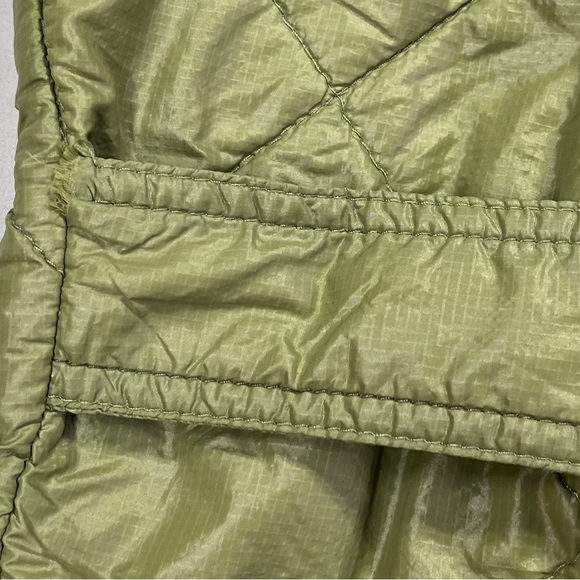 Mango Green Olive Quilted Ultralight Puffer Jacket Coat Packable - Small - Picture 14 of 15